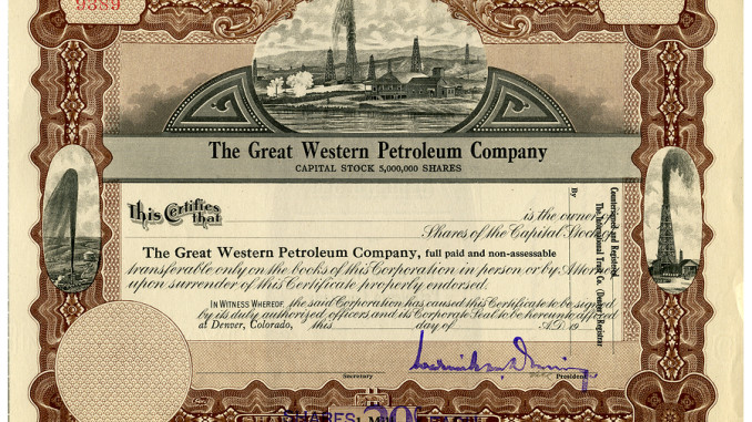 Chapter 1 Stock certificate