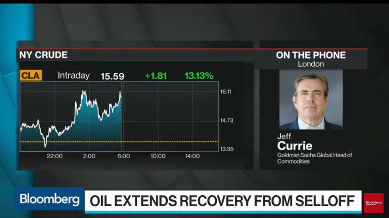 Goldman’s Currie Sees Global Oil Storage Exhausted in 4 Weeks