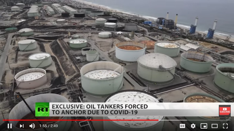 EXCLUSIVE: Dozens of oil tankers anchor along Pacific Coast